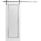 Sartodoors Sliding Closet Bi-fold Doors 48 x 80in, Sete 6933 Matte Black W/ Frosted Glass, Sturdy Tracks SETE6933BF-BLK-48 - alternate 1